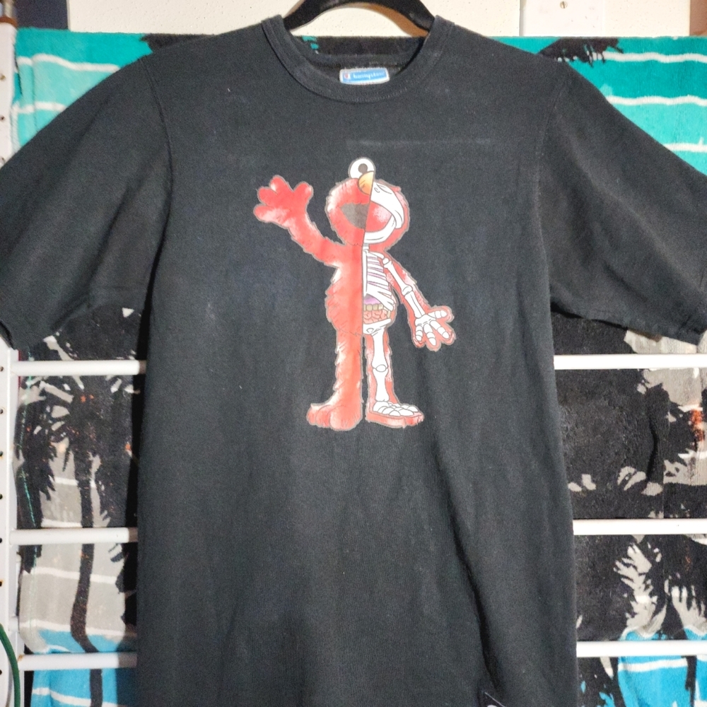 Champion X Sesame Street. Elmo Skeleton Cartoon. Gem